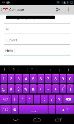 Purple Keyboard android App screenshot 0